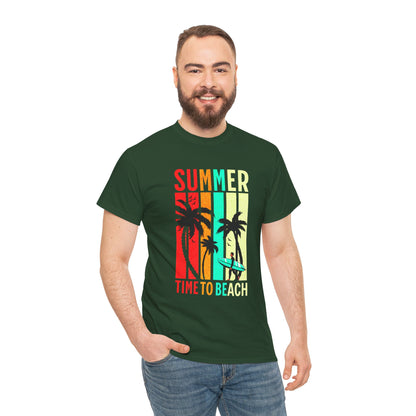 T-shirt con scritta " Summer time to the beach "