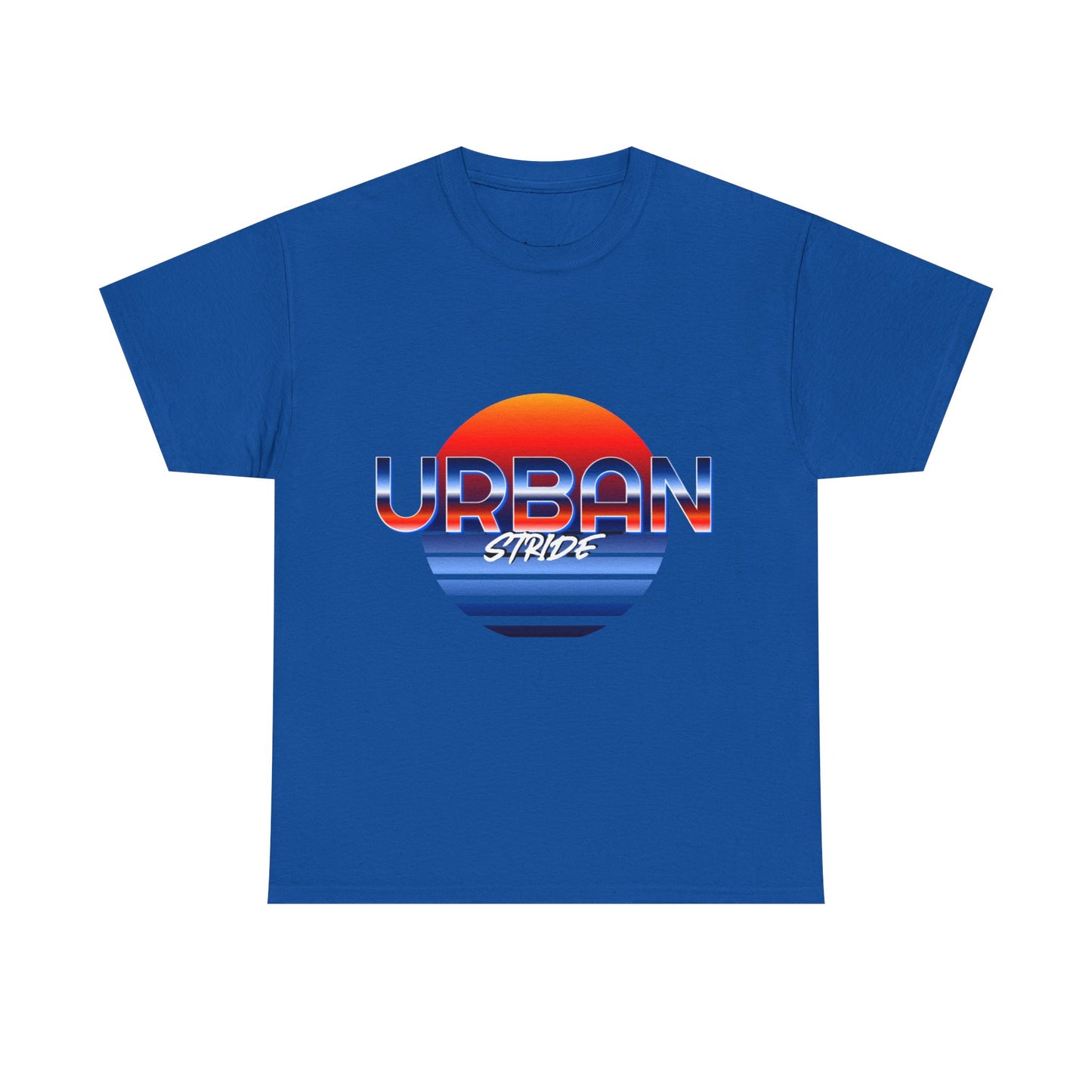 T-shirt con scritta "urbanstride" soleggiata