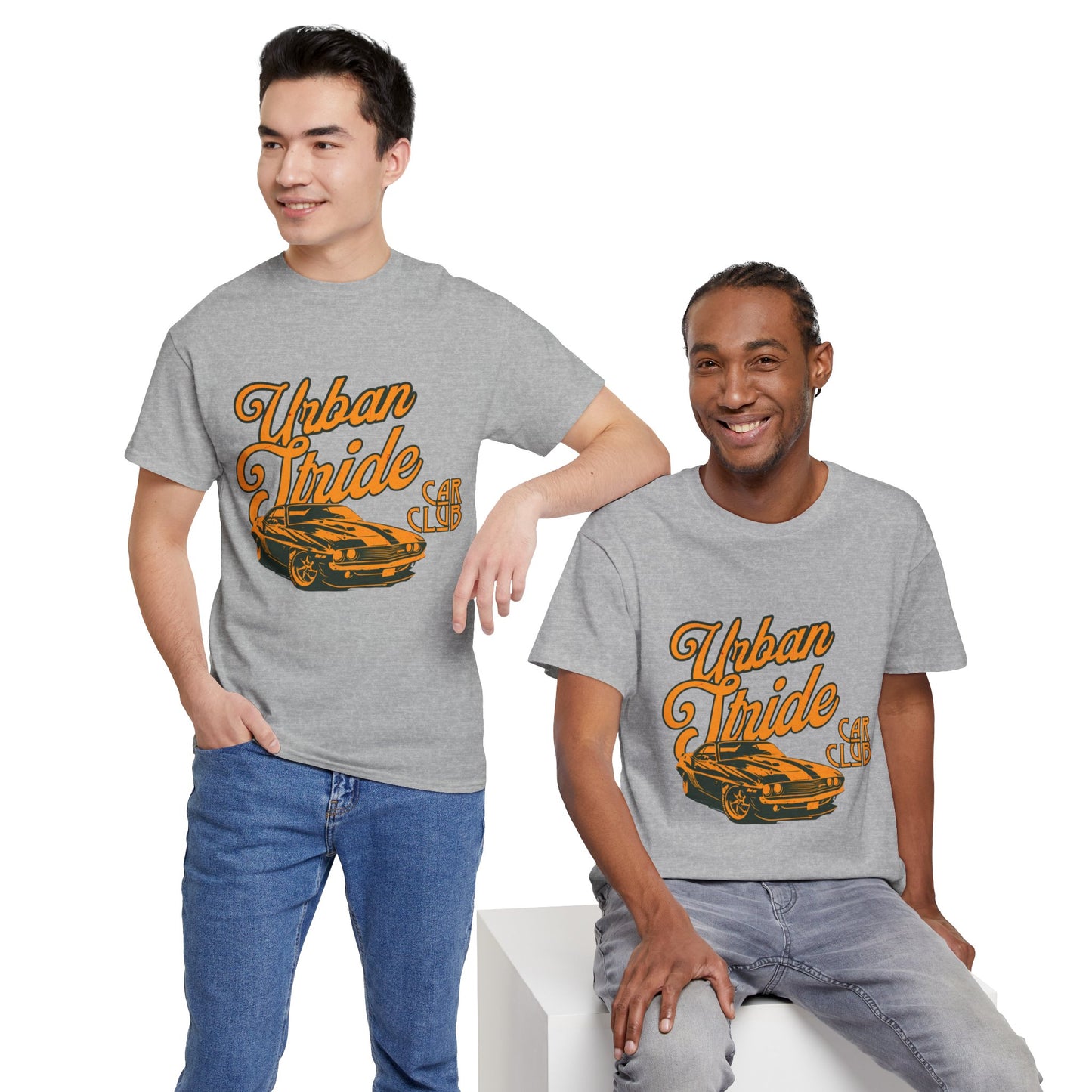 T-shirt con scritta "Urbanstride car club"