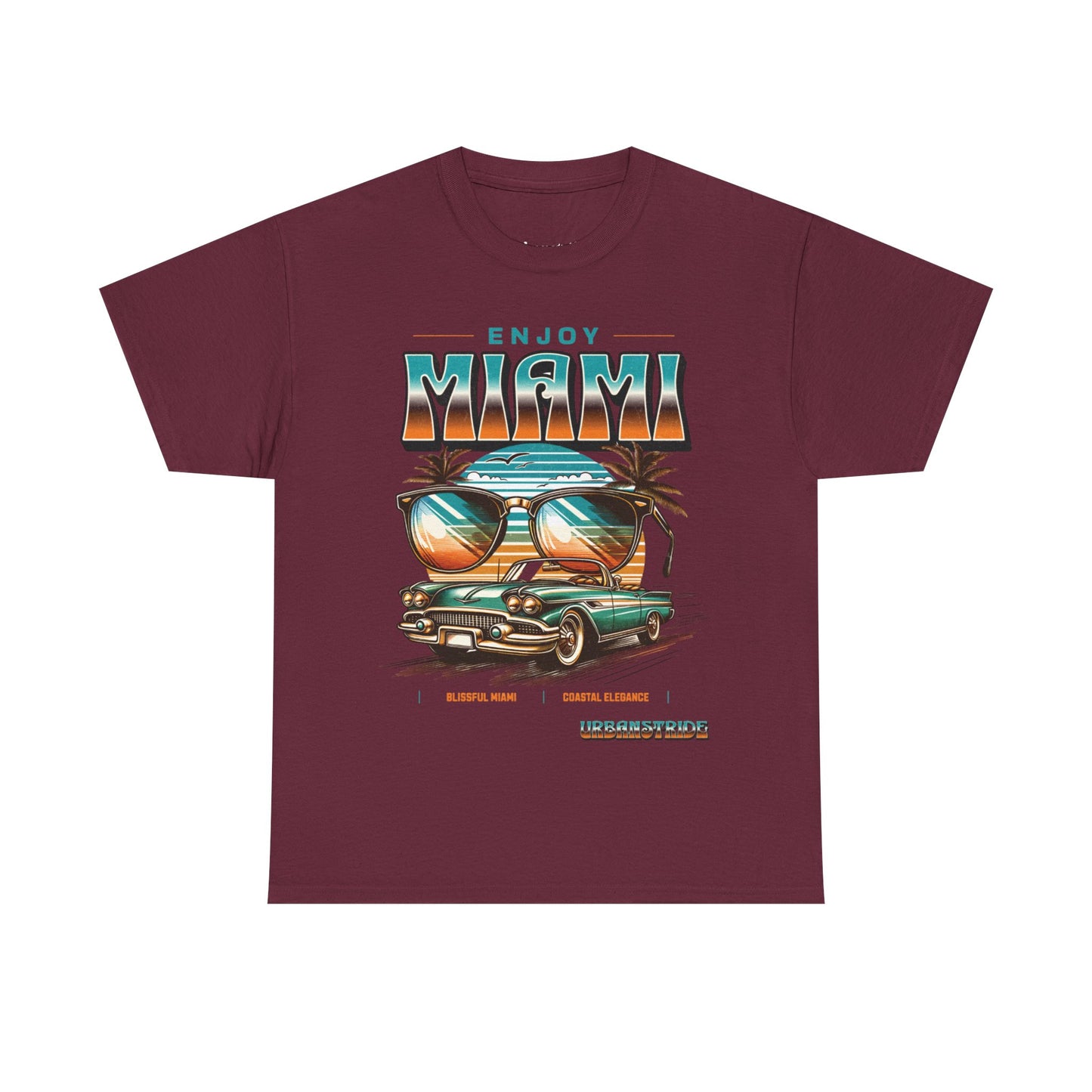 T-shirt con scritta" Enjoy Miami "