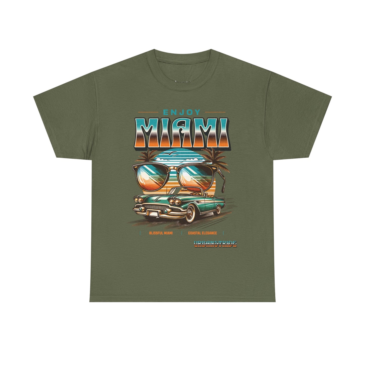 T-shirt con scritta" Enjoy Miami "