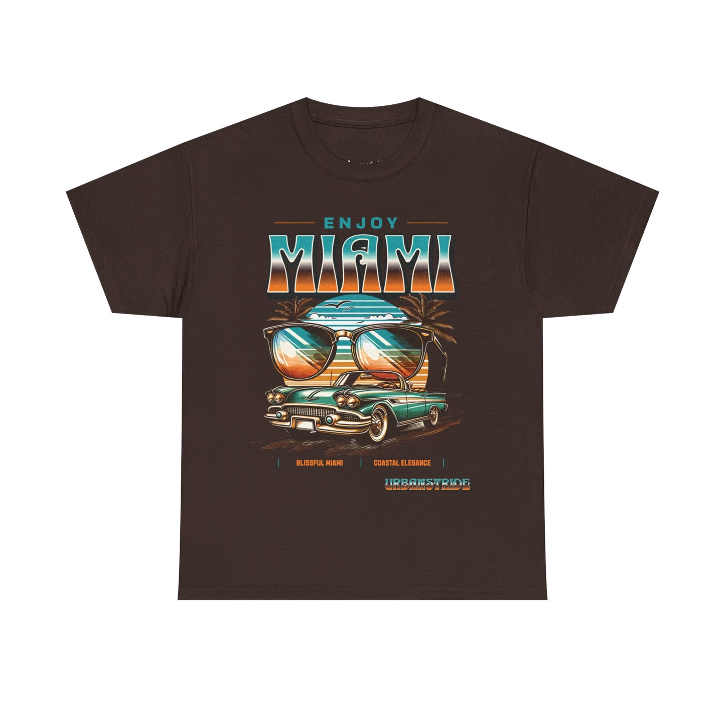 T-shirt con scritta" Enjoy Miami "