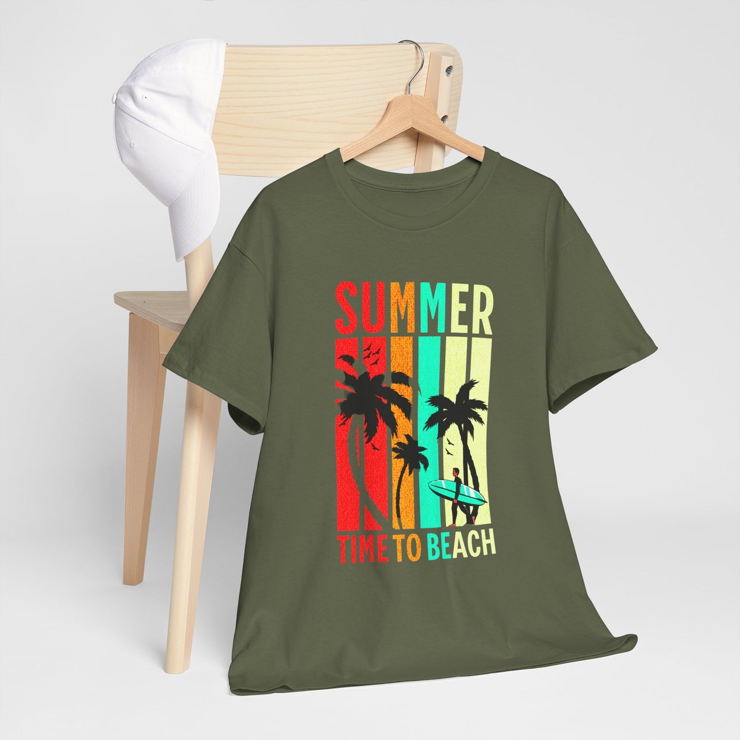 T-shirt con scritta " Summer time to the beach "