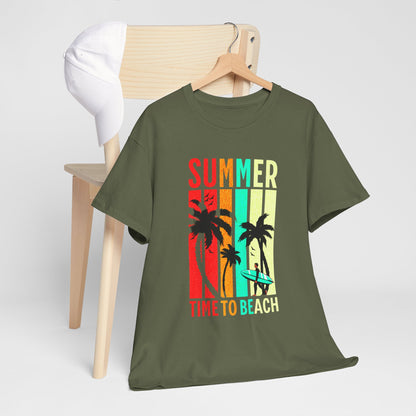 T-shirt con scritta " Summer time to the beach "