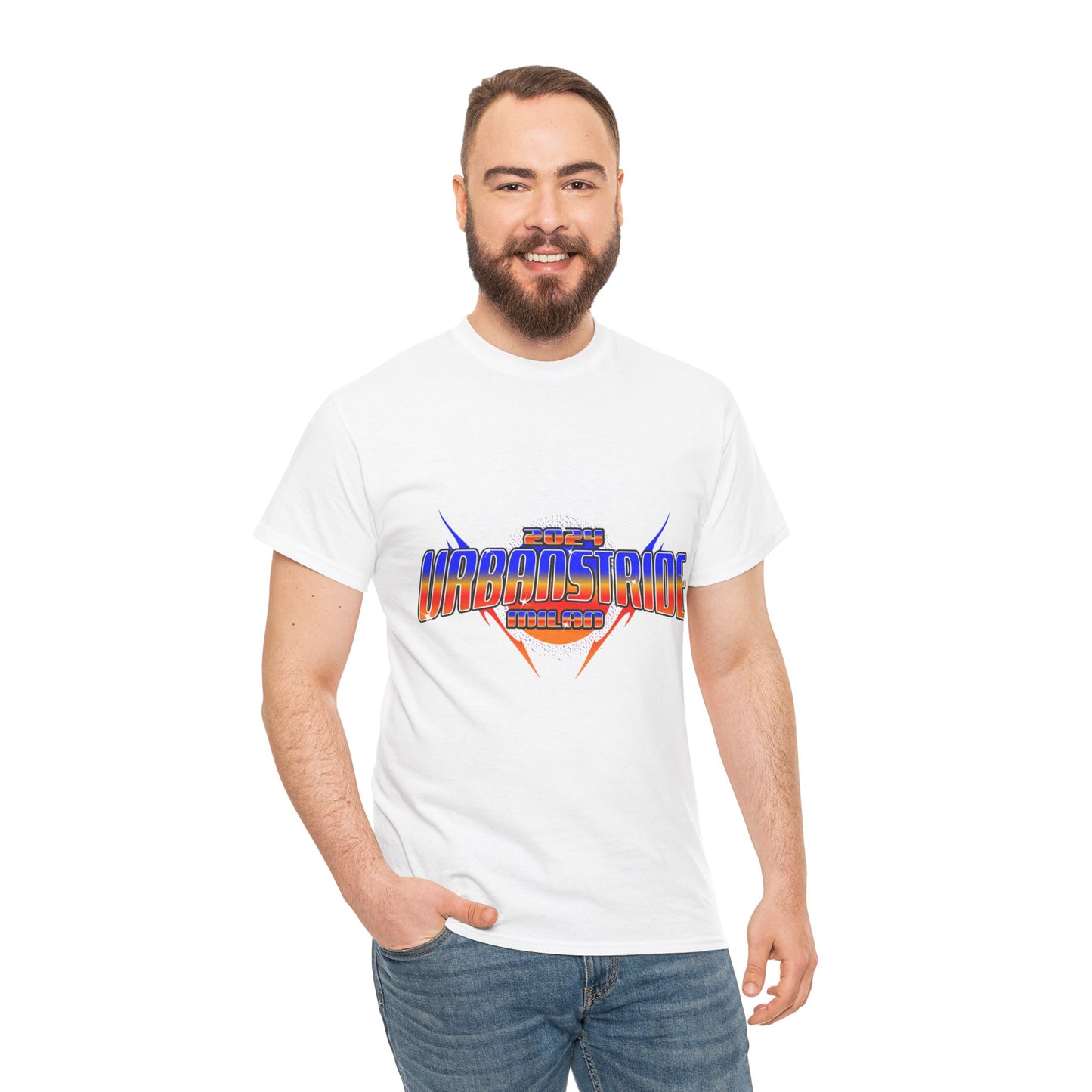 T-shirt con scritta "Urbanstride 2024 Italy"