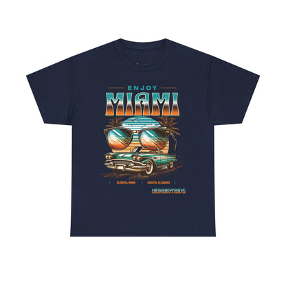 T-shirt con scritta" Enjoy Miami "