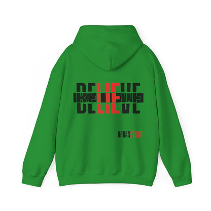 Felpa con scritta "Believe"