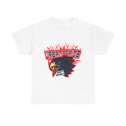 T-shirt con scritta "Urbanstride" e aquila