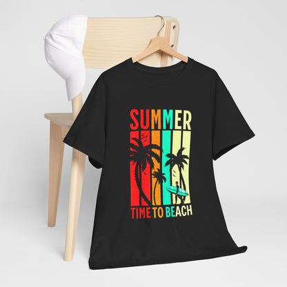 T-shirt con scritta " Summer time to the beach "