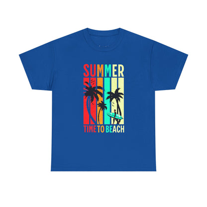 T-shirt con scritta " Summer time to the beach "