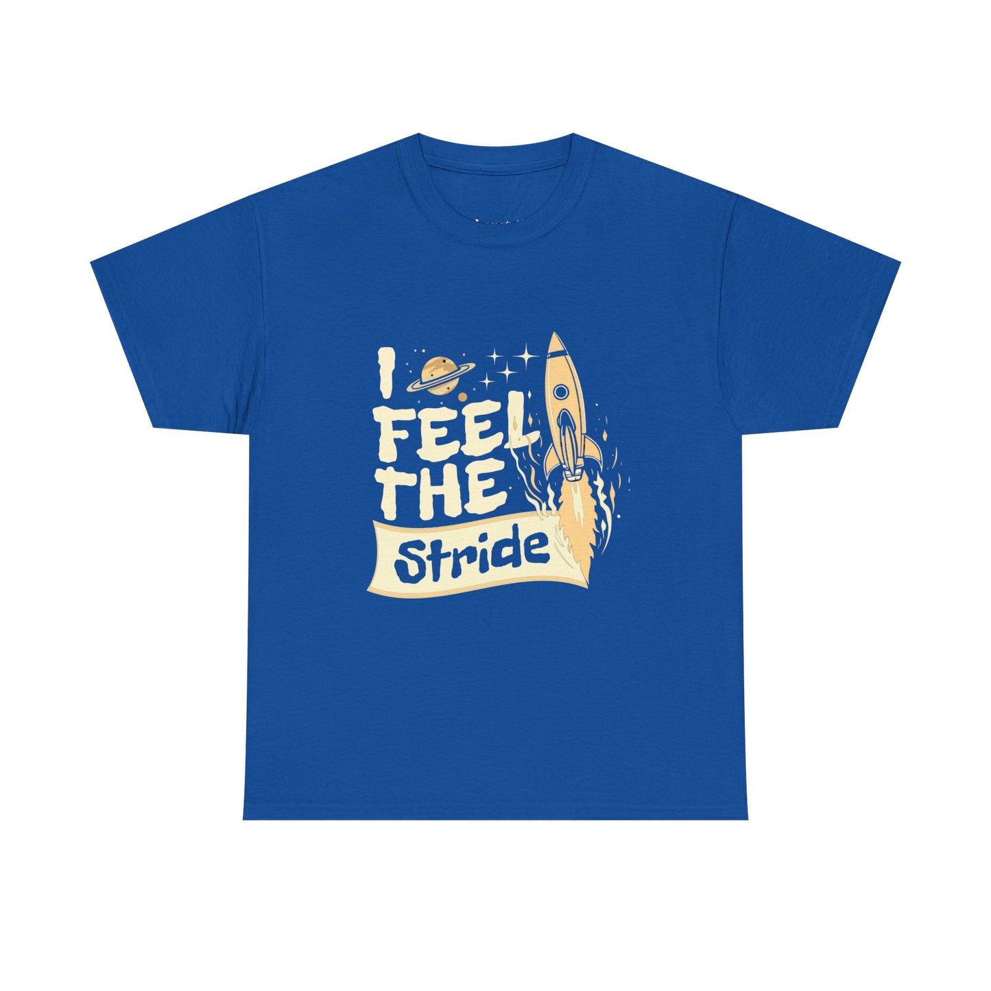 T-shirt con scritta "I feel the stride "