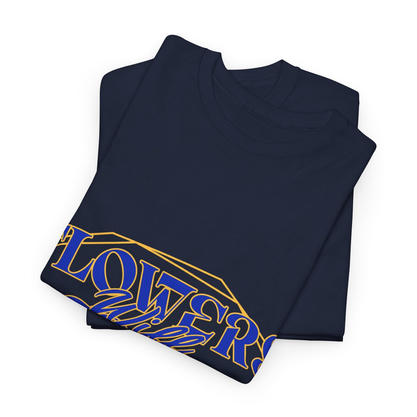 T-shirt con scritta "Flowers will growth beauty"