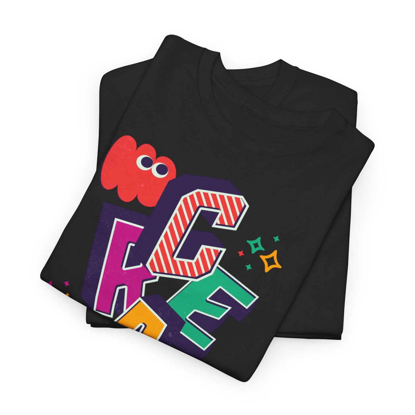 T-shirt con scritta "Create your magic"