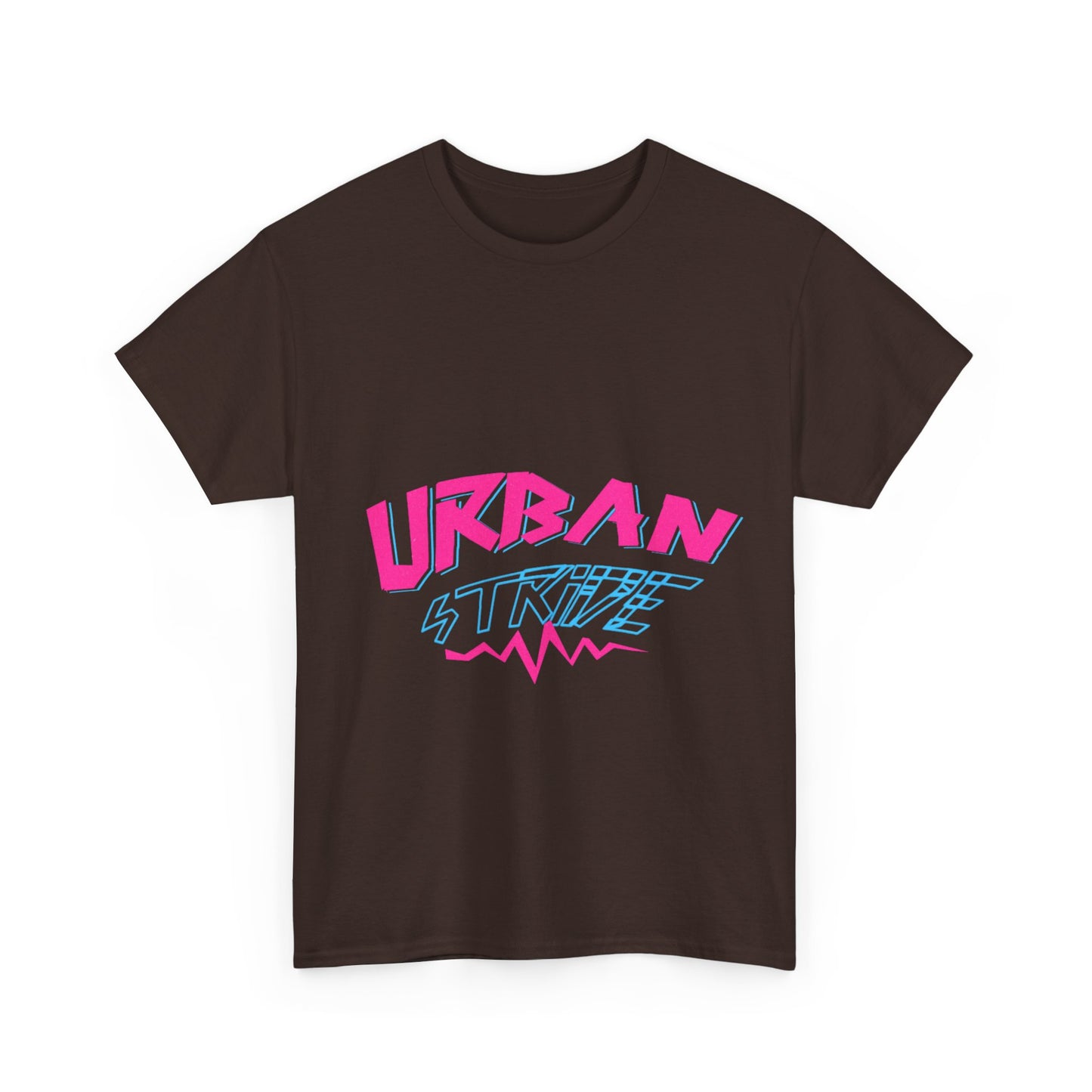 T-shirt con scritta "UrbanStride Neon Pulse"