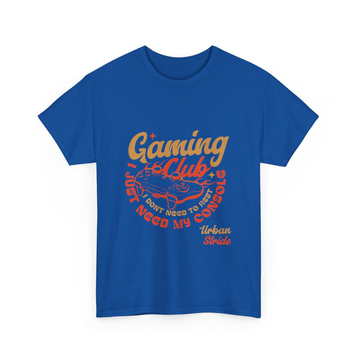 T-shirt con scritta “Gaming Club – I Just Need My Console”