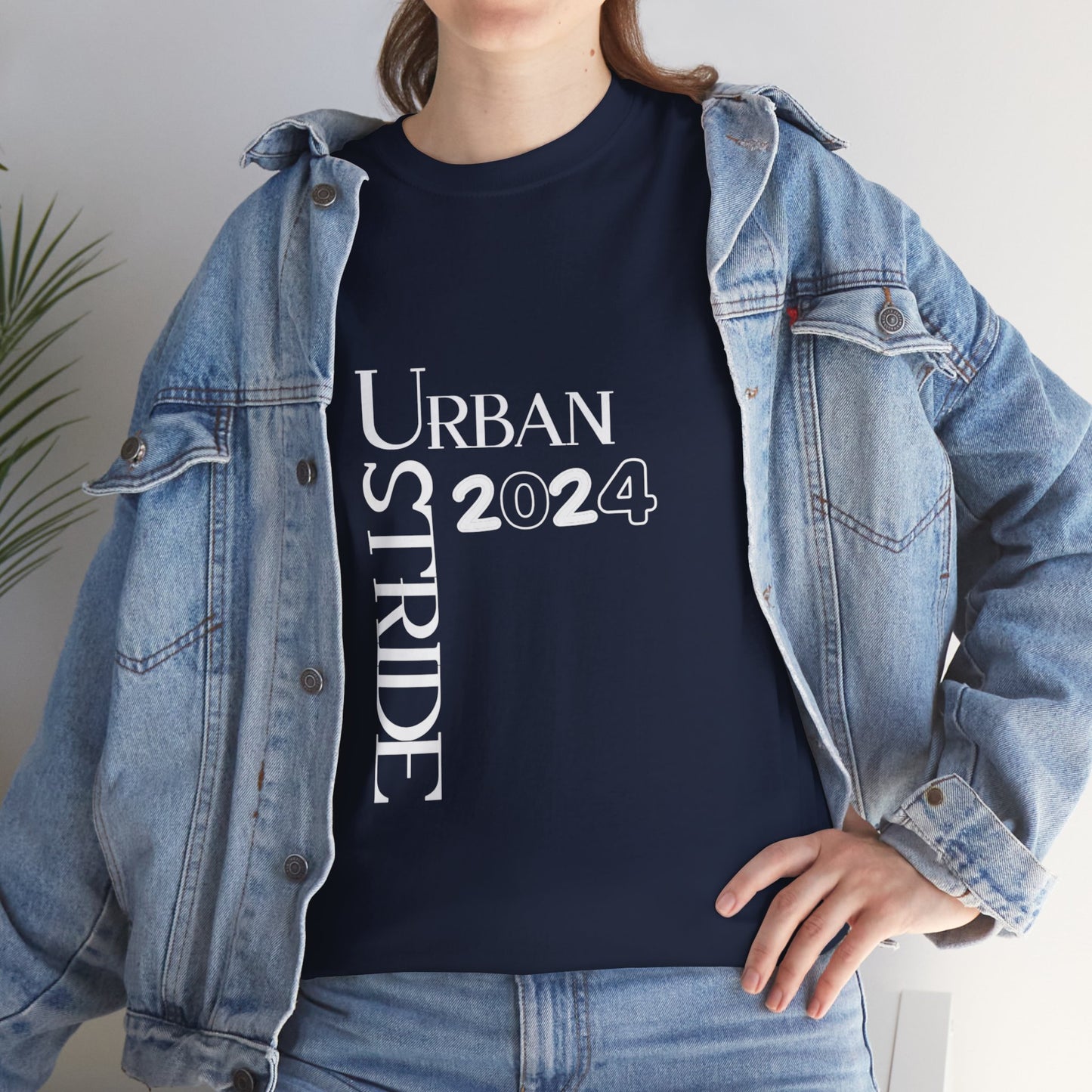 T-shirt con scritta "Urbanstride" red & black