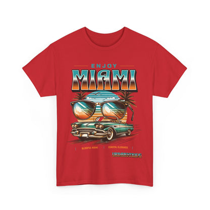 T-shirt con scritta" Enjoy Miami "