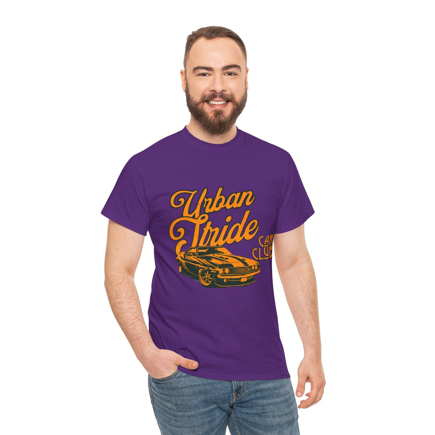 T-shirt con scritta "Urbanstride car club"