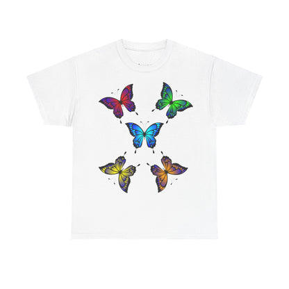 T-shirt con scritta "UrbanStride Butterfly Vibes