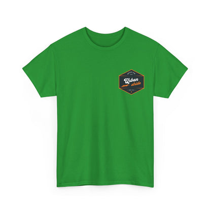 T-shirt Urban Stride® – Logo esagonale vintage in stile aviatore