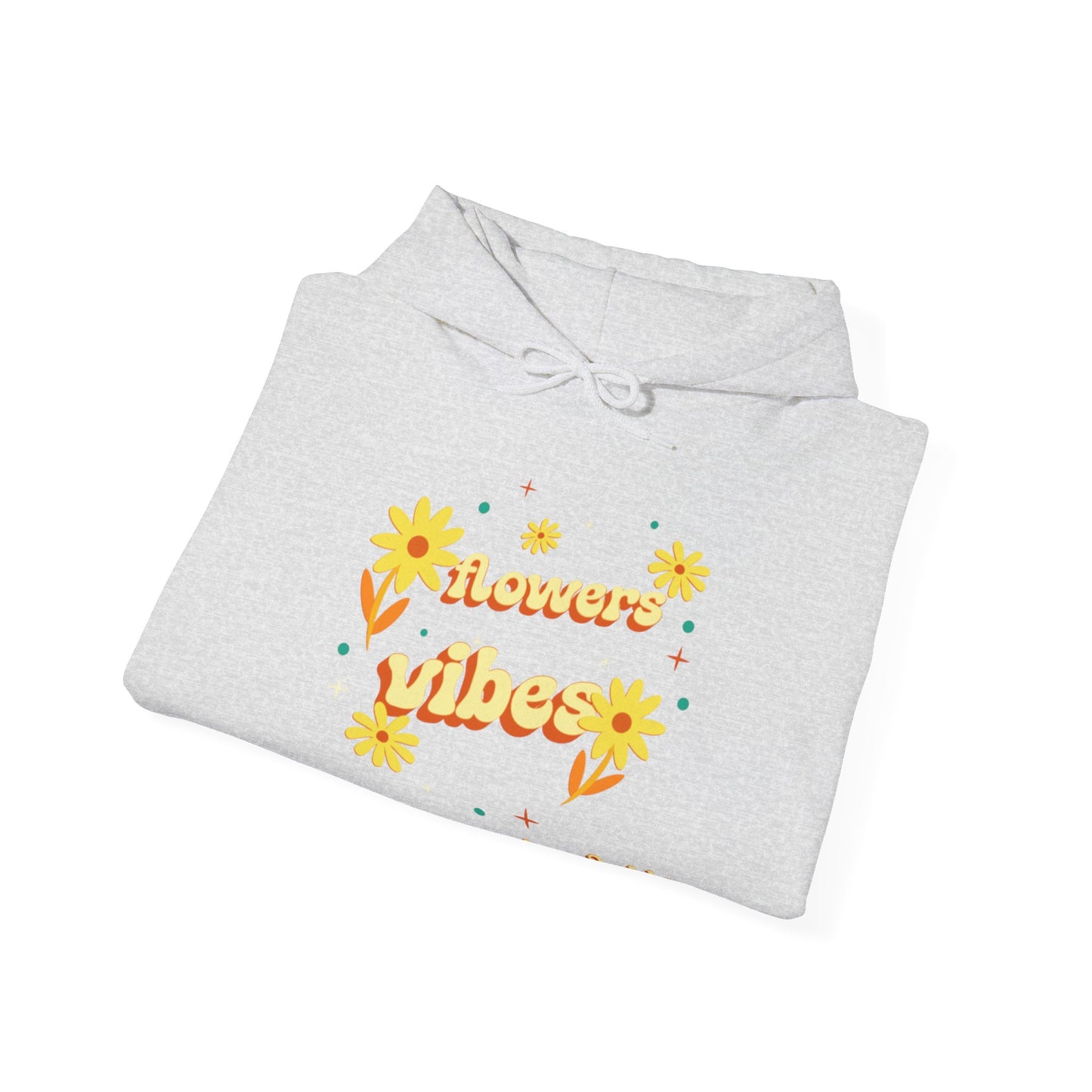 Felpa con scritta "Flowers vibes"