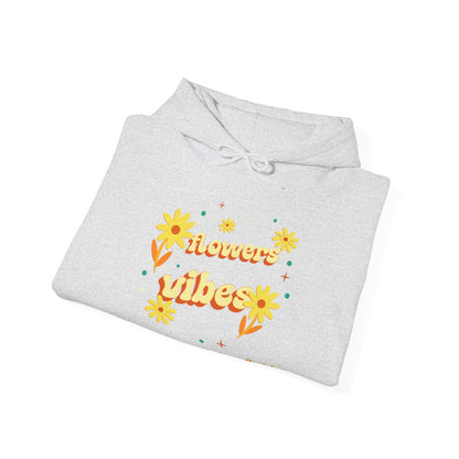 Felpa con scritta "Flowers vibes"