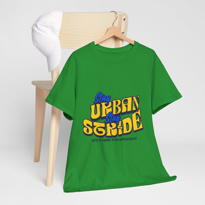 T-shirt con scritta  Stay urban Stay stride