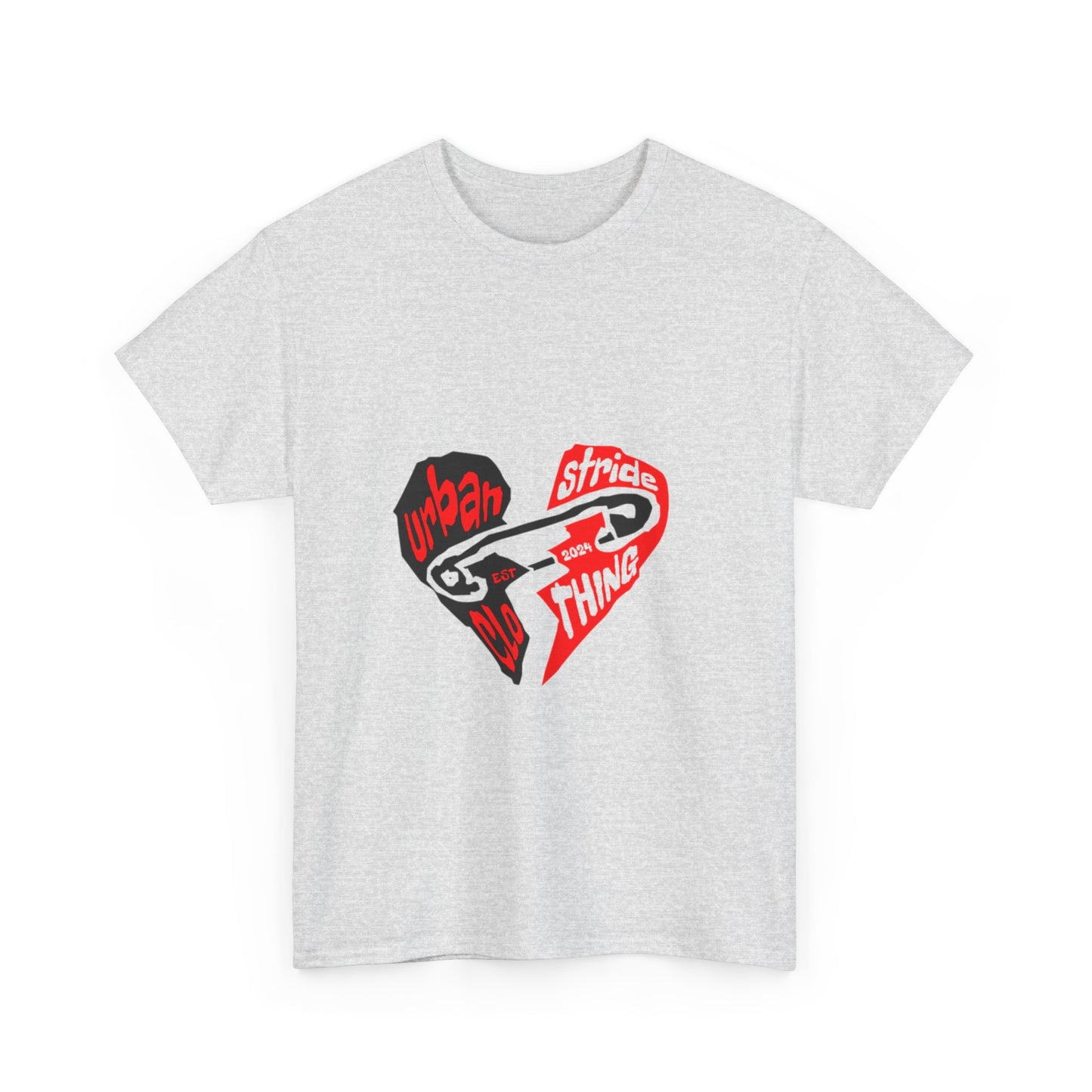 T-shirt con disegno cuore spezzato