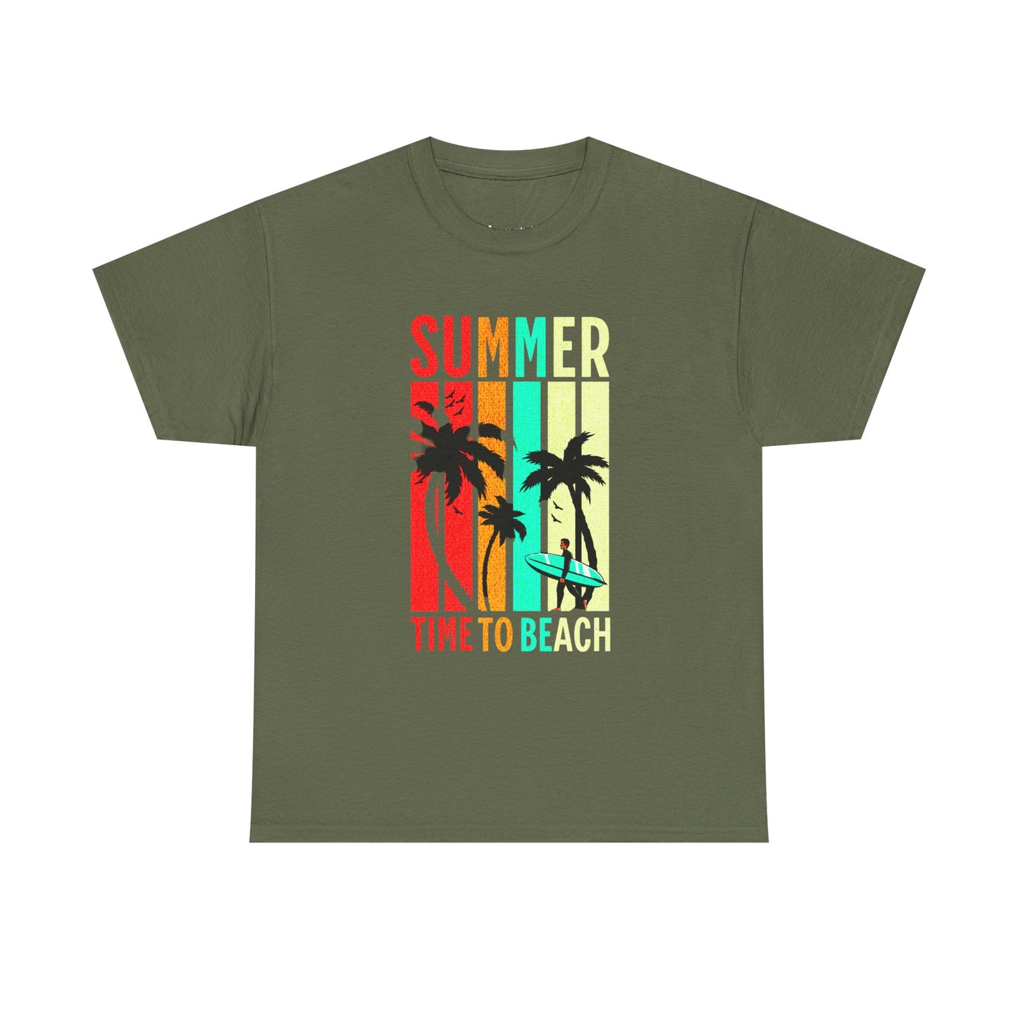 T-shirt con scritta " Summer time to the beach "