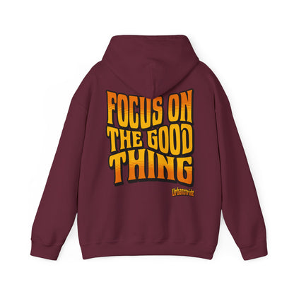 Felpa con scritta "Focus on the good thing"