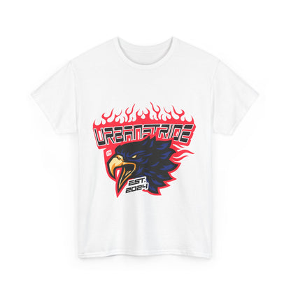 T-shirt con scritta "Urbanstride" e aquila