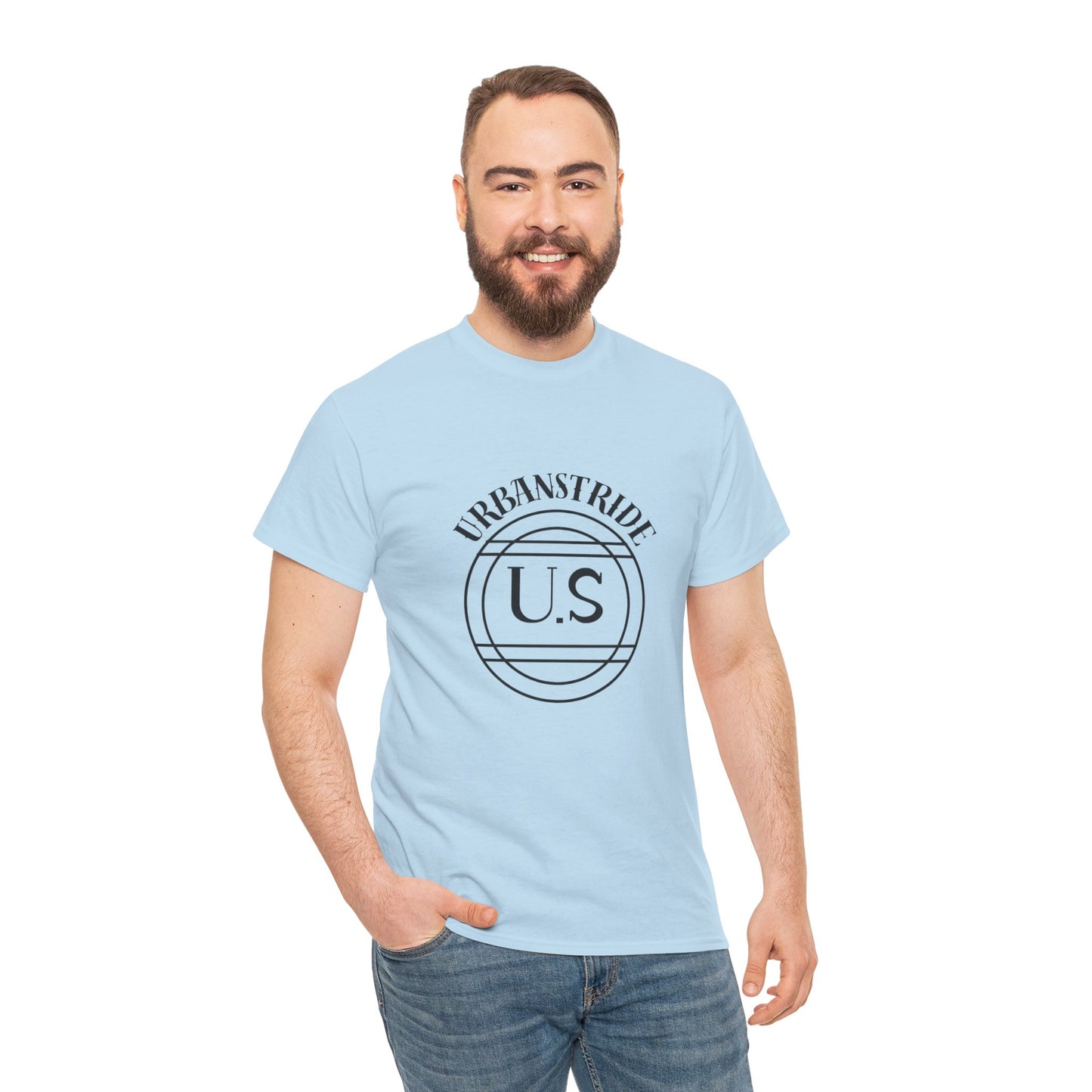 T-shirt con scritta "urbanstride" centrale