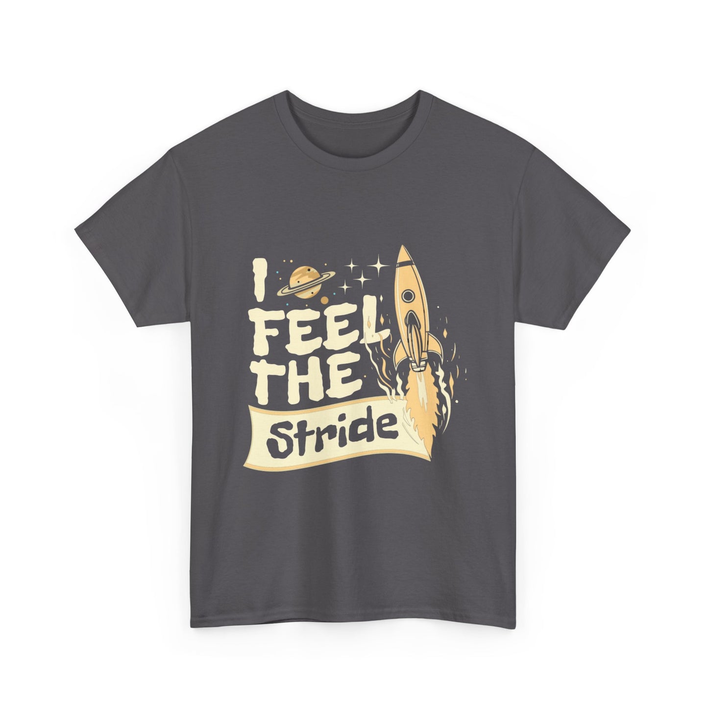 T-shirt con scritta "I feel the stride "