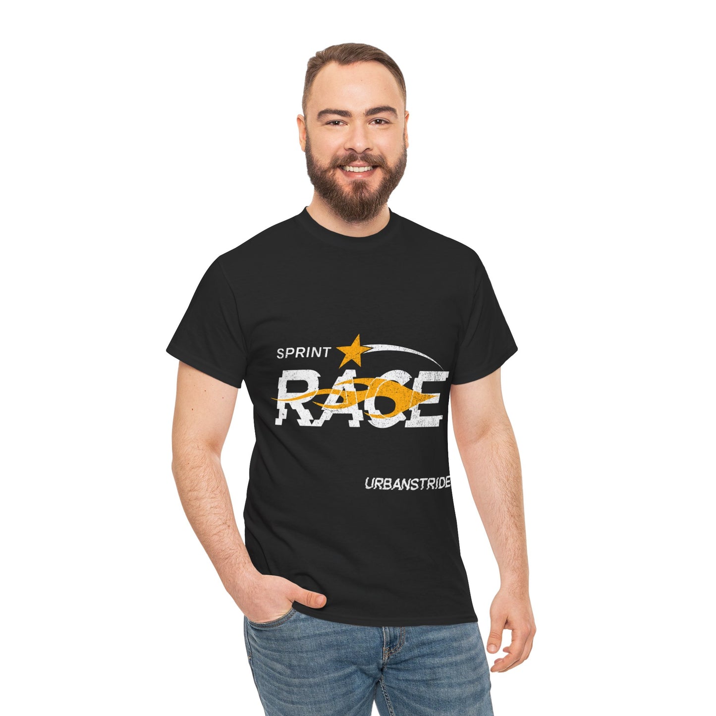 T-shirt con scritta "Spirit race"