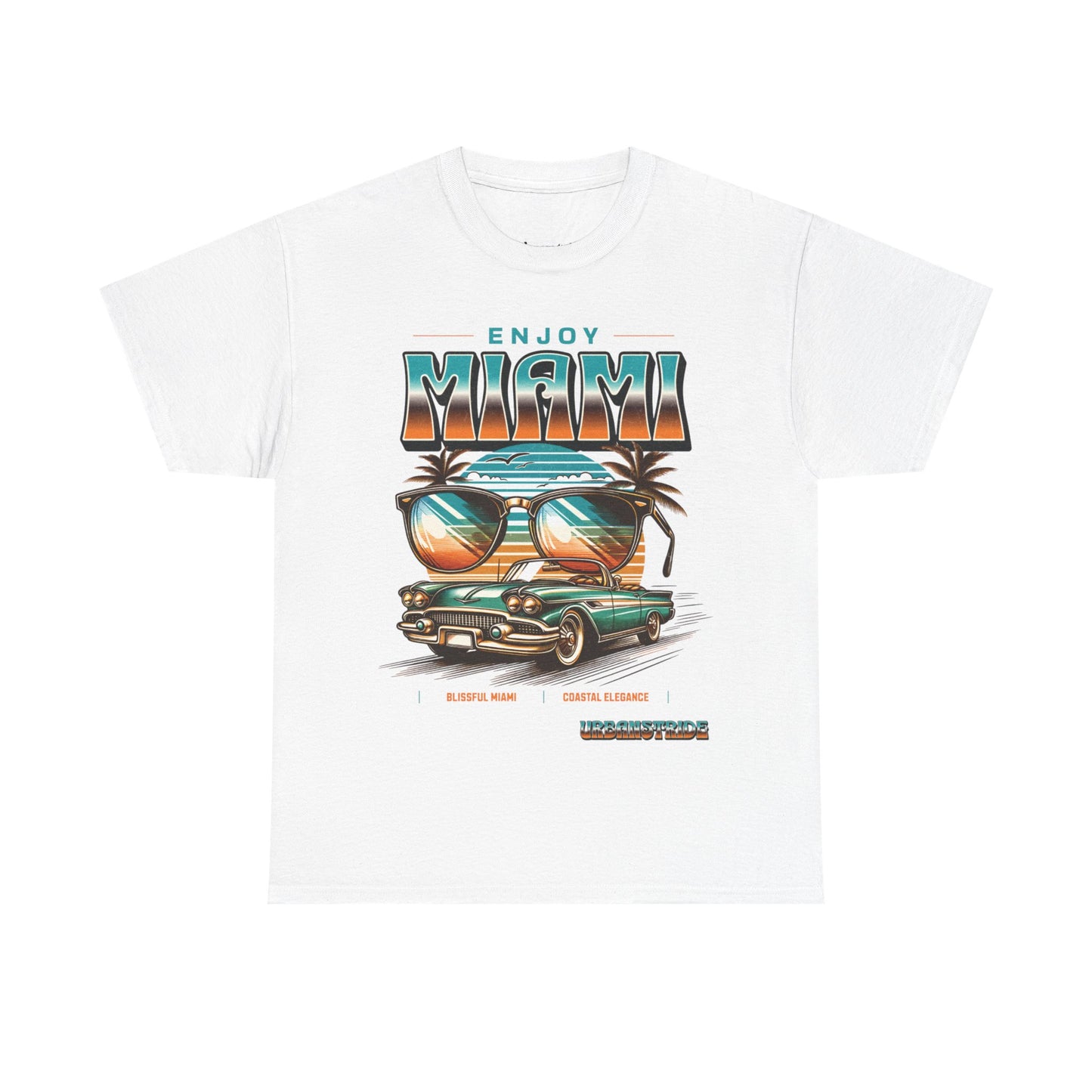 T-shirt con scritta" Enjoy Miami "