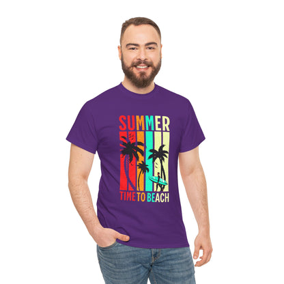 T-shirt con scritta " Summer time to the beach "