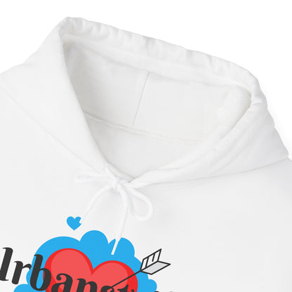 Felpa con logo "URBANSTRIDE" e cuore