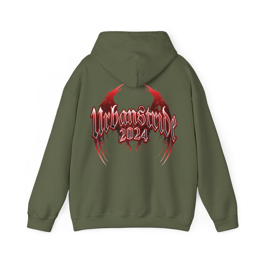 Felpa con scritta "Urbanstride 2024" red wings