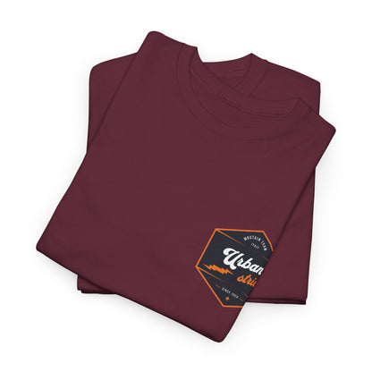 T-shirt Urban Stride® – Logo esagonale vintage in stile aviatore