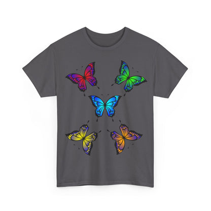 T-shirt con scritta "UrbanStride Butterfly Vibes