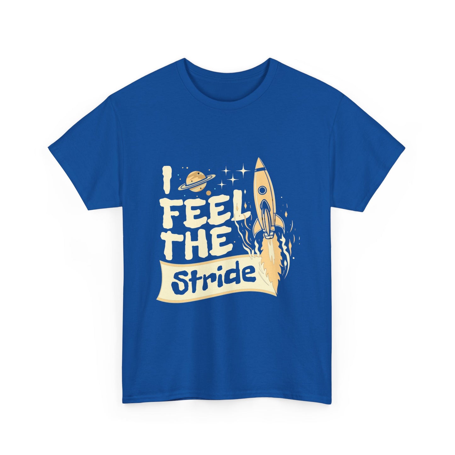 T-shirt con scritta "I feel the stride "