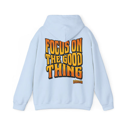 Felpa con scritta "Focus on the good thing"
