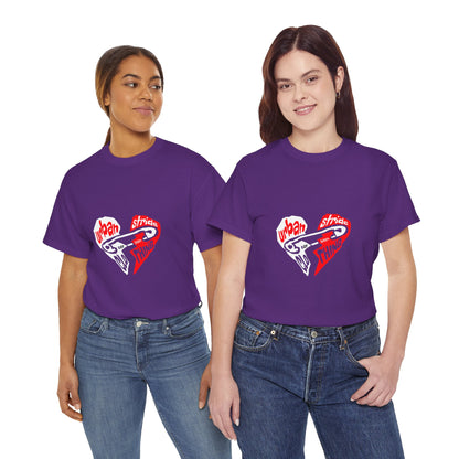 T-shirt con disegno cuore spezzato