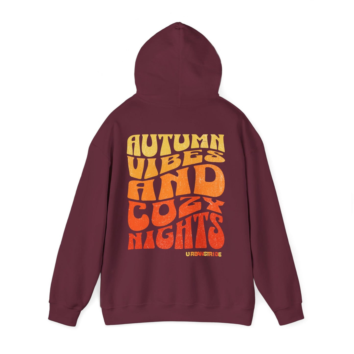 Felpa con scritta "Autumn vibes and cozy nights"