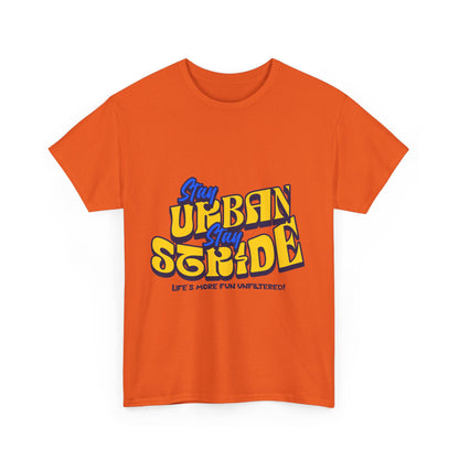 T-shirt con scritta  Stay urban Stay stride