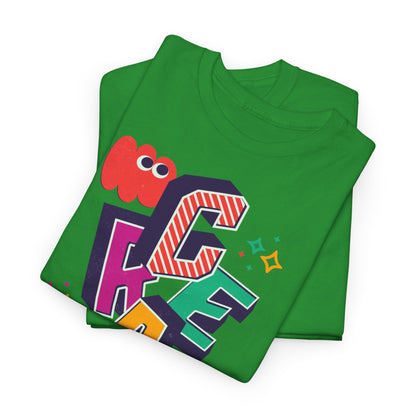 T-shirt con scritta "Create your magic"