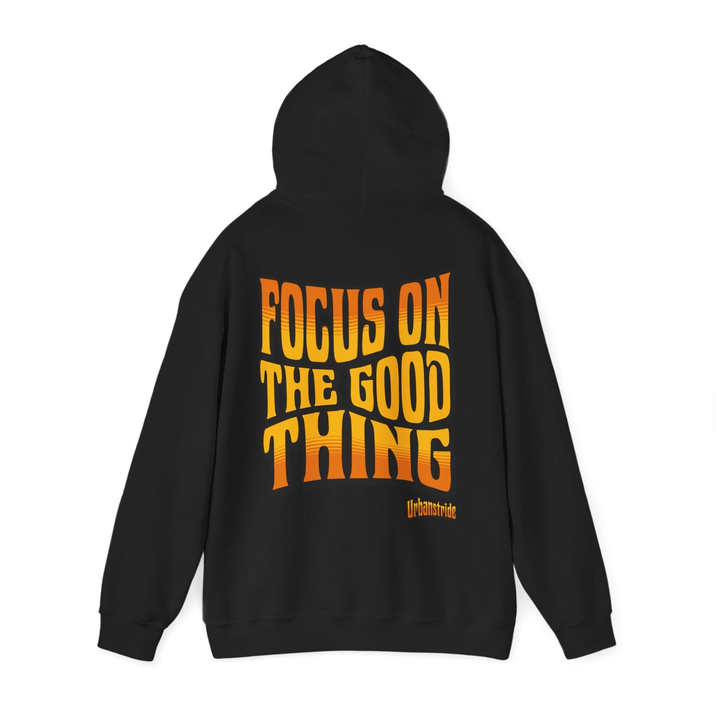 Felpa con scritta "Focus on the good thing"