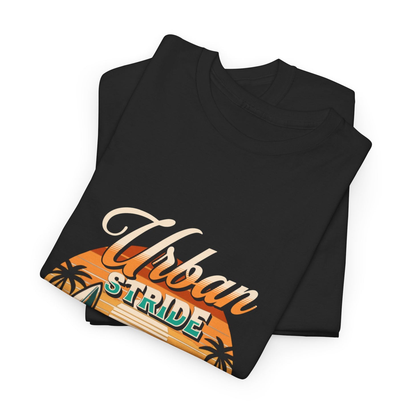 T-shirt con scritta"Urbanstride timeless style ocean drive "
