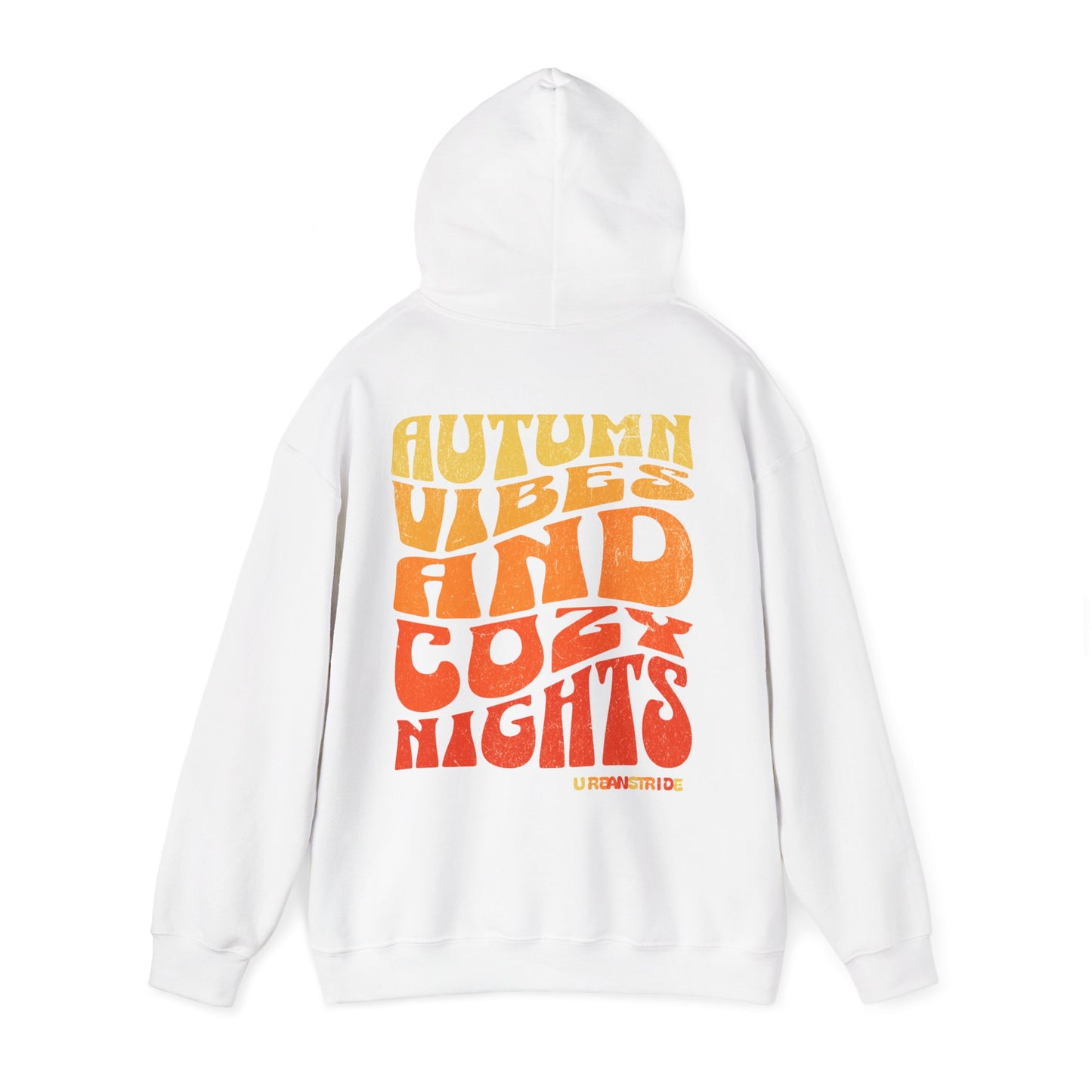 Felpa con scritta "Autumn vibes and cozy nights"