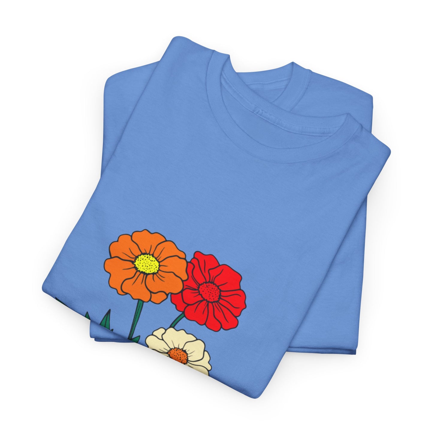 T-shirt con rappresentazione di fiori e scritta "Urbanstride"